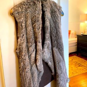 Bagatelle Gray Fur Vest